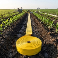 Tuyau d'arrosage plat en PVC blanc pour l'irrigation et la lutte contre les incendies