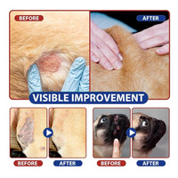 Spray cicatrisant pour animaux de compagnie pour chien et chat, aide à la cicatrisation et réparation de la peau, soulage les rougeurs, la sécheresse, les démangeaisons, les abrasions et les irritations cutanées chez le chien.