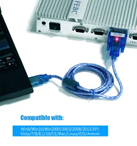Uotek Usb Naar Rs232 Kabel Converter Db9 RS-232 Usb Een Adapter Conversie Kabel Com Met Ftdi Chip Magnetische Ring UT-8801