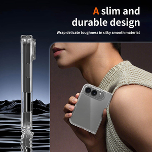 เคสใสกันรอยขีดข่วนแบบไฮบริด TPU PC สำหรับ iPhone 18 Fold ป้องกันรอยนิ้วมือ ดีไซน์ใสคริสตัล - Product Image 5
