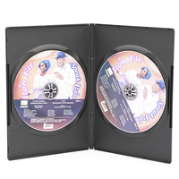 WEISHENG Boîtier de remplacement fin en plastique pour DVD, CD, Blu-ray, vide, simple ou double, 7mm 9mm
