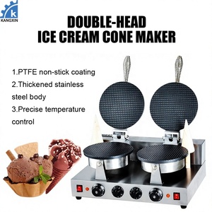 Machine à gaufres professionnelle électrique double tête antiadhésive pour cornets de crème glacée, au <span class=keywords><strong>meilleur</strong></span> prix - Product Image 1