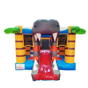 Maison de rebond de fête gonflable semi-fermée personnalisée de haute qualité château sautant thème de requin de château sautant gonflable personnalisé - Product Image 1