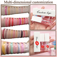 Huile pour les lèvres végétarienne, huile pour les lèvres repulpante et colorée, couleur de lèvres, saveur de fruits, brillance transparente, huile pour les lèvres en marque privée