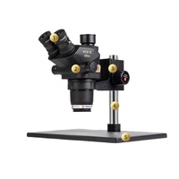 Tête de microscope trinoculaire YCS 71 Ultra avec zoom 0,67X-45X en métal 5V pour réparation de téléphones portables et soudure électronique