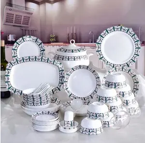 高强化瓷器库存精品陶瓷瓷器中式餐具套装批发晚餐套装