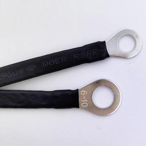 プロ仕様のカスタムバッテリーケーブルハーネス4.0mm平方幅8mm OT6-10バッテリー金属編組ケーブル - Product Image 3