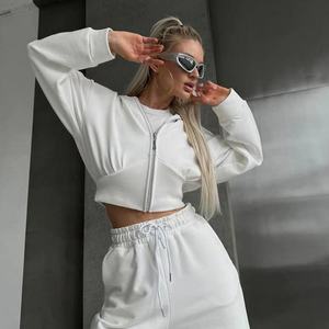 Nouvelle tenue de yoga d'hiver pour femmes, veste zippée, vêtements de sport slim fit, haut à manches longues, vêtements de sport pour l'entraînement - Product Image 5