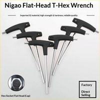 Kunci Hex T-Handle Ekstra Panjang Ujung Datar Obeng Hexagon 2mm