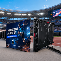Écran publicitaire LED professionnel P8 de haute qualité pour extérieur, affichage numérique clair HDR10, étanche IP65 pour le sport