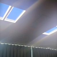 Luz Artificial LED Inteligente de 100W, Simulación de Cielo Azul, 632*632*H40mm, 2 Rejillas, 1 Pieza, Control por WiFi Tuya