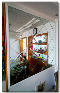 Tốt hơn tinh thể thủy tinh Gạch Mosaic vát dính kính gương gương dán tường hình học nghệ thuật trang trí nội thất kim cương hình dạng - Product Image 2