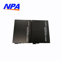 Convertidor de Medios de Fibra Óptica ANPA AP-3201AB 10/100Mbps, Par A+B, Monomodo SC RJ45, QoS, Apilable, 25KM, Red CCTV, OEM ODM