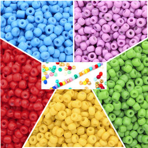 Perles de verre rondes de marque JC en gros d'usine, accessoires de bijouterie DIY, perles de graines colorées en vrac 2mm 3mm 4mm 30g pour la fabrication de bijoux - Product Image 5