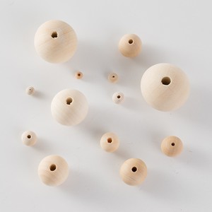 Perles en bois rondes de 4 à 30 mm, couleur naturelle, pour la fabrication de bijoux, accessoires de bricolage - Product Image 3