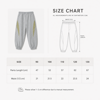 Pantalon de survêtement athlétique unisexe en coton respirant mi-lourd avec empiècements contrastants pour tout-petits garçons et filles, personnalisable