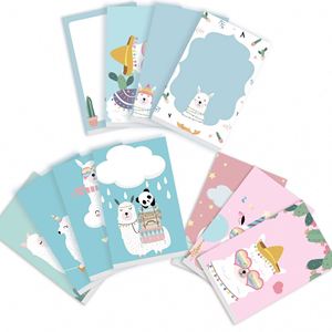 Bloc de Notas Kawaii de 50 Hojas/Bloc, Diseño de Alpaca, Bloc de Notas Autoadhesivo, Papelería de Oficina Bonita para Estudiantes, Venta al por Mayor - Product Image 1