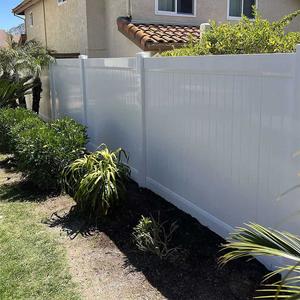 Clôture en PVC de confidentialité pour clôture de jardin en vinyle Fentech blanc, treillis et portails en plastique Nature traité sous pression Type de bois - Product Image 2