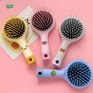 Hochwertige Mini Cartoon Airbag Kamm Massage Haar bürste Home Cute Luftkissen Kamm mit Spiegel - Product Image 1