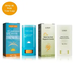 Private Label Koreaanse Sun Block Stick Organische Veganistische Sunblock Zink Spf 50 Zonnebrandcrème Stick