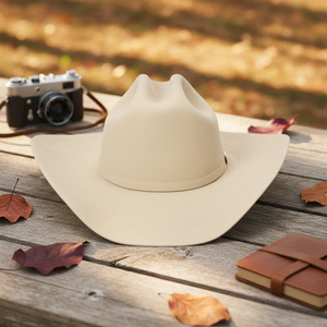 Sombrero Fedora Vaquero Clásico de Fieltro de Lana Pura Australiana Vintage con Logotipo Personalizado y Cinturón Personalizado - Product Image 2