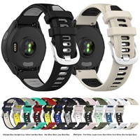 Tali Jam Tangan Silikon Dua Warna Universal untuk Garmin Forerunner 265/265S |   Pilihan 18-22mm |   Stok Pabrik Tersedia |   OEM/ODM