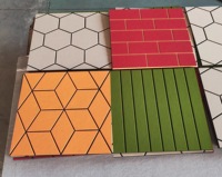 Panneau mural insonorisant à haute densité, design moderne, deux couleurs, panneau acoustique