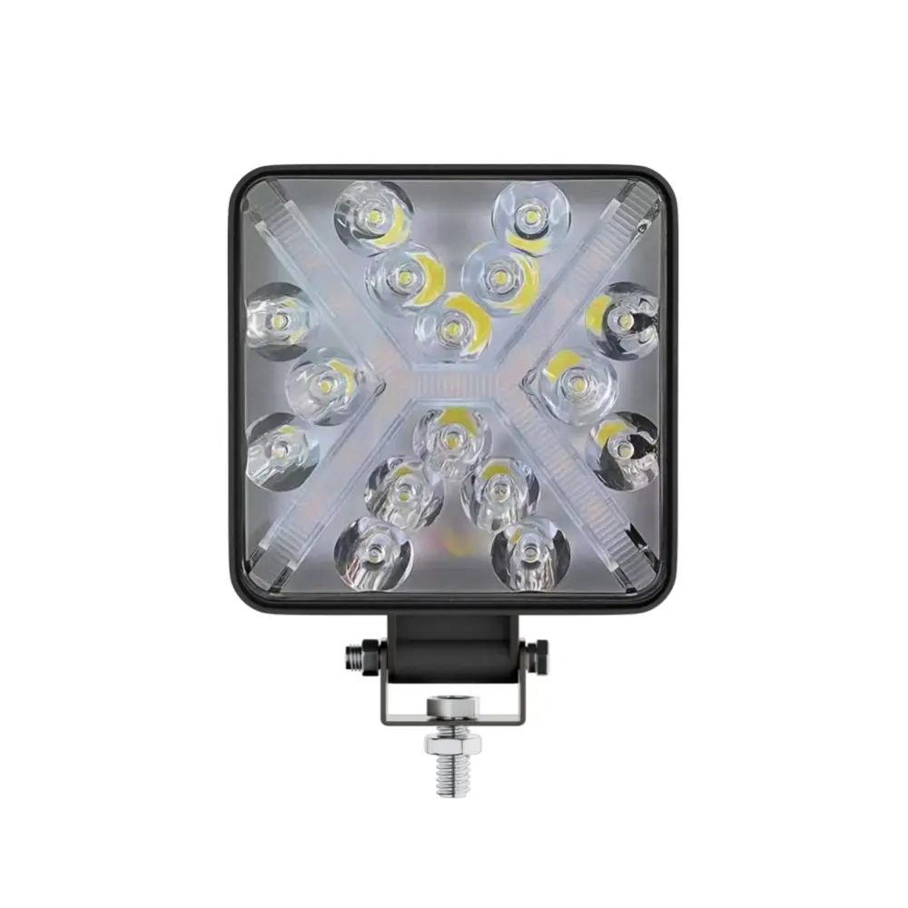 Lampu sorot Led 48W 28MM, lampu Aksesori Mobil berkedip, lampu berjalan siang untuk kendaraan truk offroad