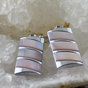 Vỏ Tự Nhiên Bông Tai Sọc Hình Chữ Nhật Paua Bào Ngư Vỏ Hình Học Dangle Bông Tai Cho Phụ Nữ Giản Dị Đồ Trang Sức - Product Image 6