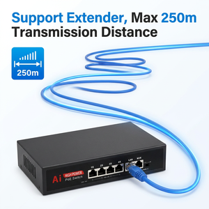 สวิตช์ PoE แบบ Full Gigabit 4+2 พอร์ต DC48V ความเร็ว 10/100/1000Mbps MDI/MDIX ระบบส่งข้อมูลและพลังงานที่เสถียรสำหรับเครือข่าย LAN ขนาดเล็ก - Product Image 2