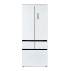 Réfrigérateur domestique de 424 litres, haute qualité, à portes françaises, refroidissement par air, sans givre, OEM, encastrable, BCD-424W, porte vitrée - Product Image 1