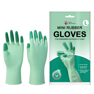 Guantes de Látex de Goma Coreanos Reutilizables de 26 cm y 40 g, Mini, Suaves, Antideslizantes, para Limpieza de Cocina, Lavavajillas, Impermeables, <span class=keywords><strong>2026</strong></span> - Product Image 1