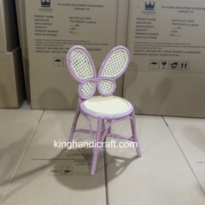 Chaise Enfant en Rotin Faite à la Main Personnalisée en Gros pour Location Événementielle, Mariage, Décoration – Mobilier Bébé et Enfant Naturel et Écologique - Product Image 4