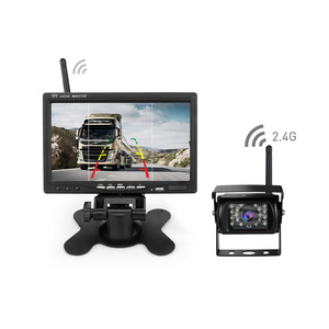 Kit de <span class=keywords><strong>caméra</strong></span> de recul sans fil de haute qualité, sans écran clignotant, moniteur LCD 7 pouces, <span class=keywords><strong>caméra</strong></span> de recul étanche - Product Image 1