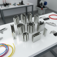 Profils en aluminium 4080, postes de travail à rainures en T, anodisés, 80160, extrusion à rainures en V, profil en aluminium T5 pour le pliage, aluminium personnalisé