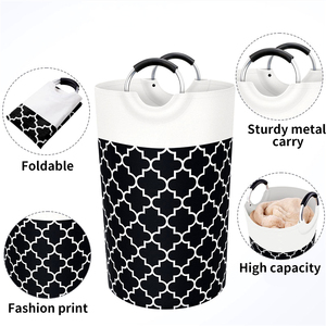 Hộ Gia Đình Quần Áo Lưu Trữ Organizer Giặt <span class=keywords><strong>Hamper</strong></span> Gấp Giặt Giỏ Với Nhôm Vòng Xử Lý - Product Image 3