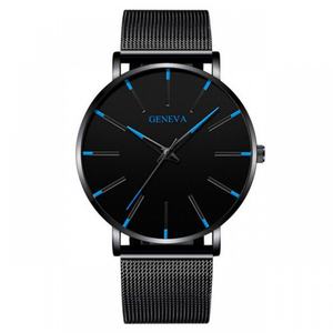 Reloj de Pulsera de Acero Inoxidable para Hombre, con Logotipo Personalizado, Esfera de Cristal con Puntero de Aleación, Diseño Simple de 40 mm, Cuarzo, Estilo Deportivo y de Negocios - Product Image 3