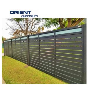 Clôture de confidentialité en métal autoportante, écran de <span class=keywords><strong>sécurité</strong></span>, bordure occultante, clôture en aluminium, installation facile, ensembles de clôtures en <span class=keywords><strong>grille</strong></span> métallique - Product Image 4