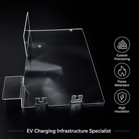 Plaque d'isolation en polycarbonate transparent de 1 mm à haute résistance, pliable à froid, avec fentes à clipser, découpe personnalisable, sur mesure en usine