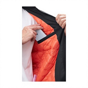 Blouson Bomber Noir pour Homme LONG MISSION INDUSTRY, Doublure en Nylon, Respirant, Coupe-Vent, Fermeture Éclair en Polyester, Col Mandarin - Product Image 6