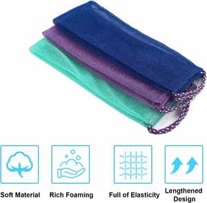 African <b>Body</b> <b>Scrub</b> Bath Sponge Loofah Long Nylon Mesh Exfoliating Glove African Shower Sponge for Back Skin Exfoliating Towel - Product Image 4