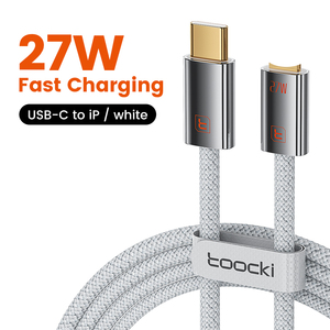 Câble de charge rapide Toocki 27W avec protection par puce intelligente, câble USB-C tressé pour <span class=keywords><strong>iPhone</strong></span> 8-14 Series, charge rapide et transfert de données - Product Image 1