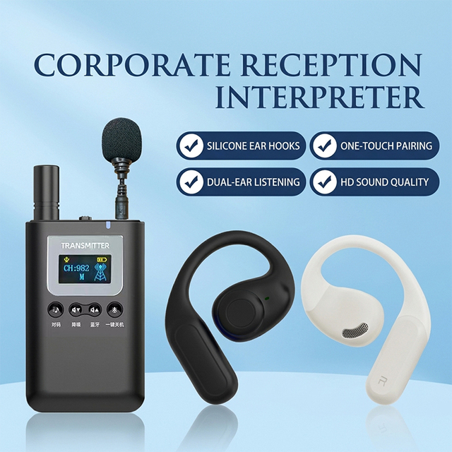 Professional OEM/ODM Wireless Tour Guide System with 10H Transmitter Runtime | High-Quality Audio Solution for Tour and Events