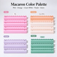 Support de rangement pour tuiles de Mahjong à bords ondulés, empilable, organisateur de bureau, rose, violet, vert, macaron
