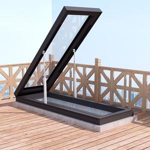 Puits de lumière pyramidaux étroits modernes, économiques en énergie, à ouverture électrique, pour toits, fenêtres et autres applications, <span class=keywords><strong>trappe</strong></span> de <span class=keywords><strong>cave</strong></span> à vin - Product Image 4