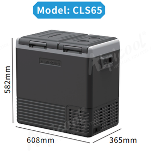 Réfrigérateur portable CLS65 Alpicool Mini réfrigérateur électrique <span class=keywords><strong>12v</strong></span> <span class=keywords><strong>compresseur</strong></span> congélateur <span class=keywords><strong>de</strong></span> camping double température et double contrôle - Product Image 3
