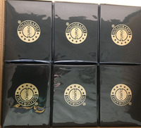 Caja de Regalo con Logotipo Personalizado al por Mayor, Caja de Embalaje Magnética de Cartón Rígido Azul Oscuro con Inserto de Espuma EVA