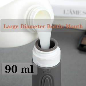 AMZ Hot Travel <b>Bottles</b> for Toiletries 90ml/3oz Travel Containers BPA Free Leak Proof 4pcs Sets Silicone Squeezable Travel <b>Bottle</b> - Product Image 3