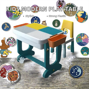 Mesa de Juego y Lectura de Plástico Moderna de Nuevo Diseño para Niños, Mesa de Bloques de Construcción Creativa para Hotel - Product Image 2