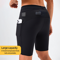 Leggings de compression pour hommes, séchage rapide, pour le basketball, la course à pied, longueur genou, coupe ajustée, pantalon de sport pour la gym avec poche